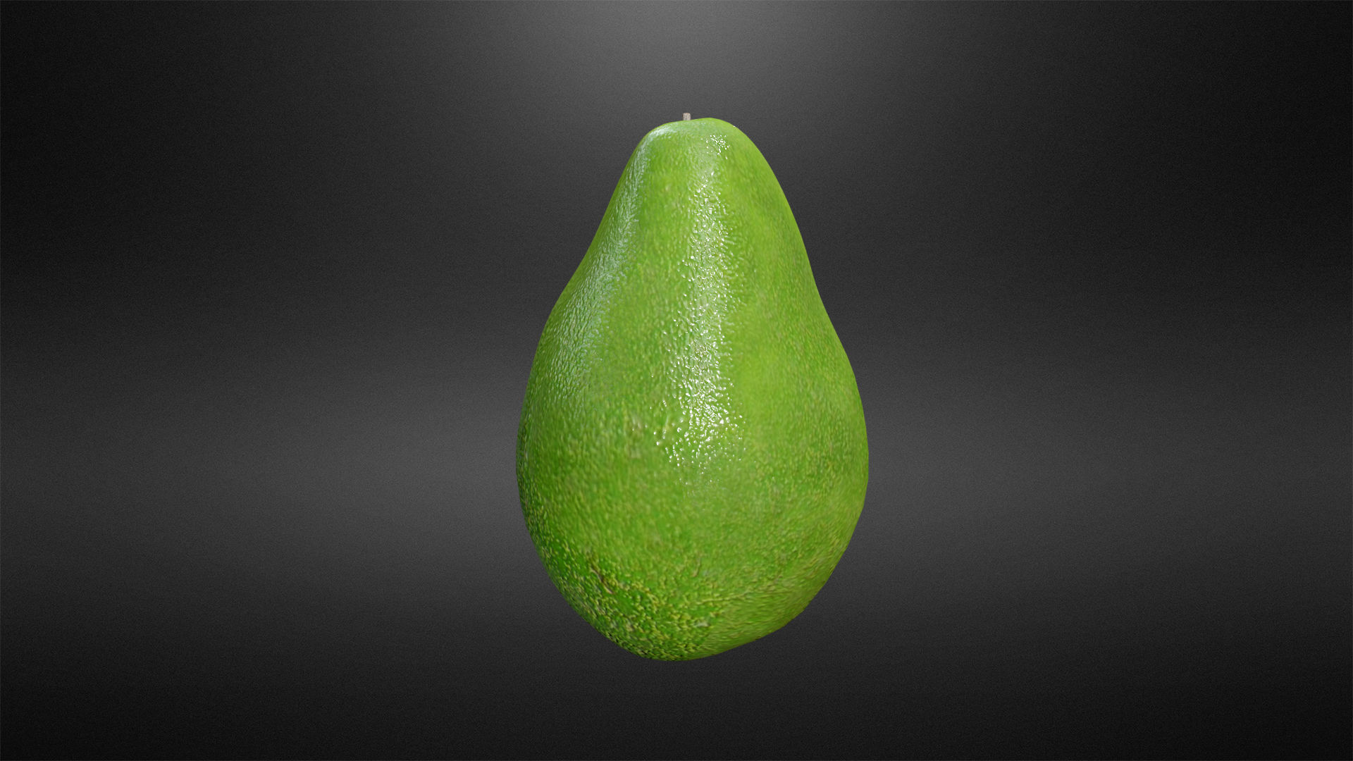 Avocado Low-poly 3D model_3