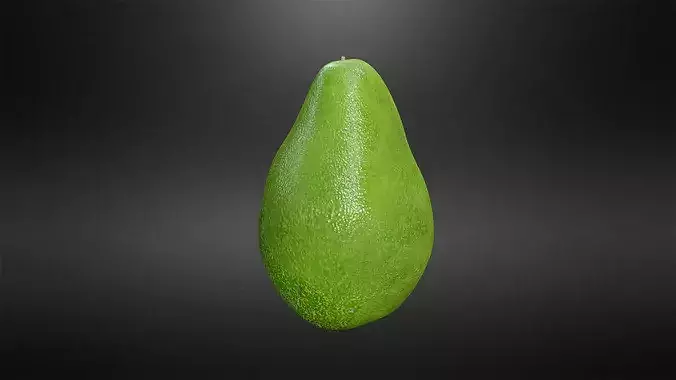 Avocado Low-poly 3D model 4