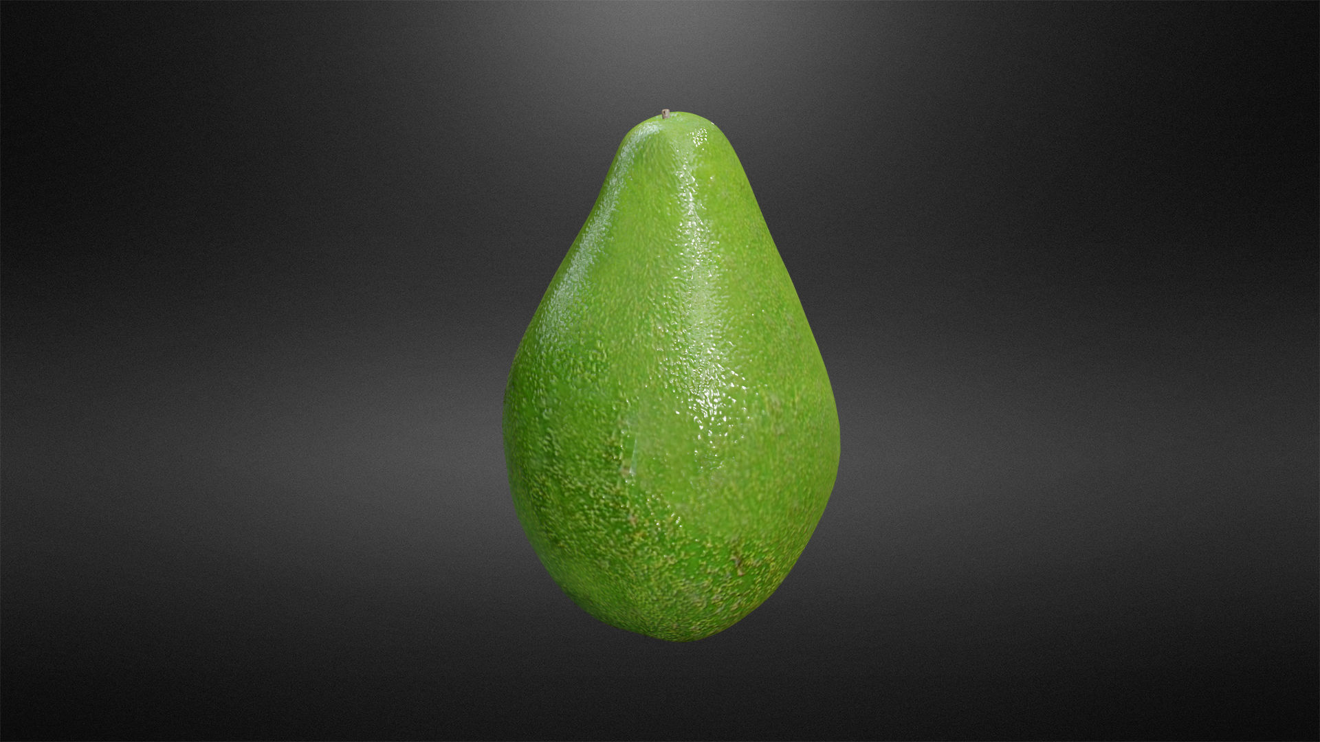 Avocado Low-poly 3D model_2