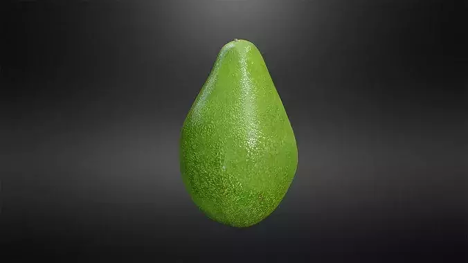 Avocado Low-poly 3D model 3