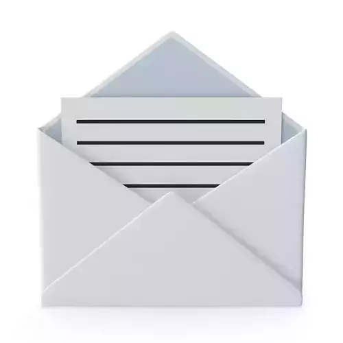 White Envelope - Open