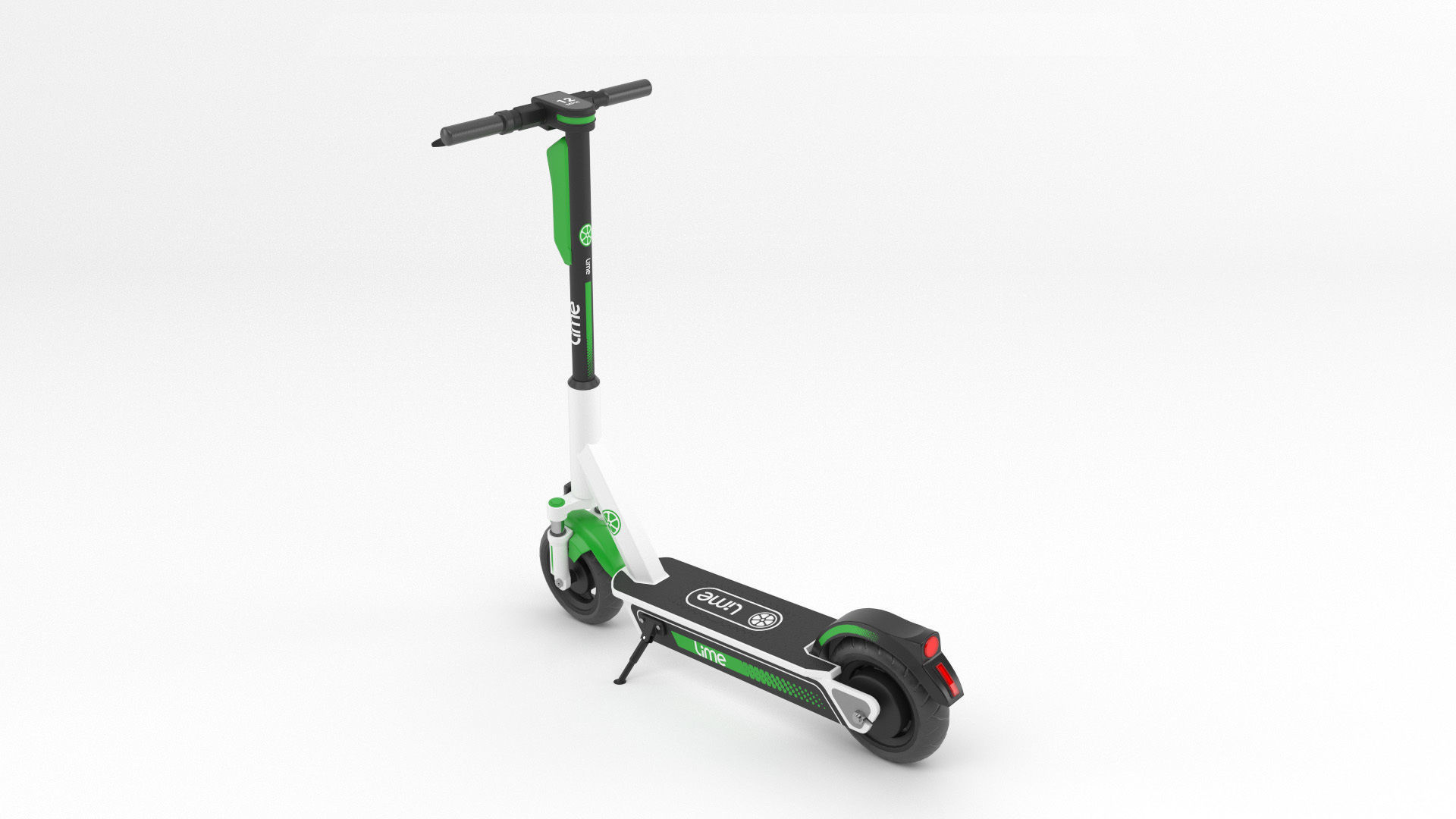 Lime Scooter 3D Model 3D model_6