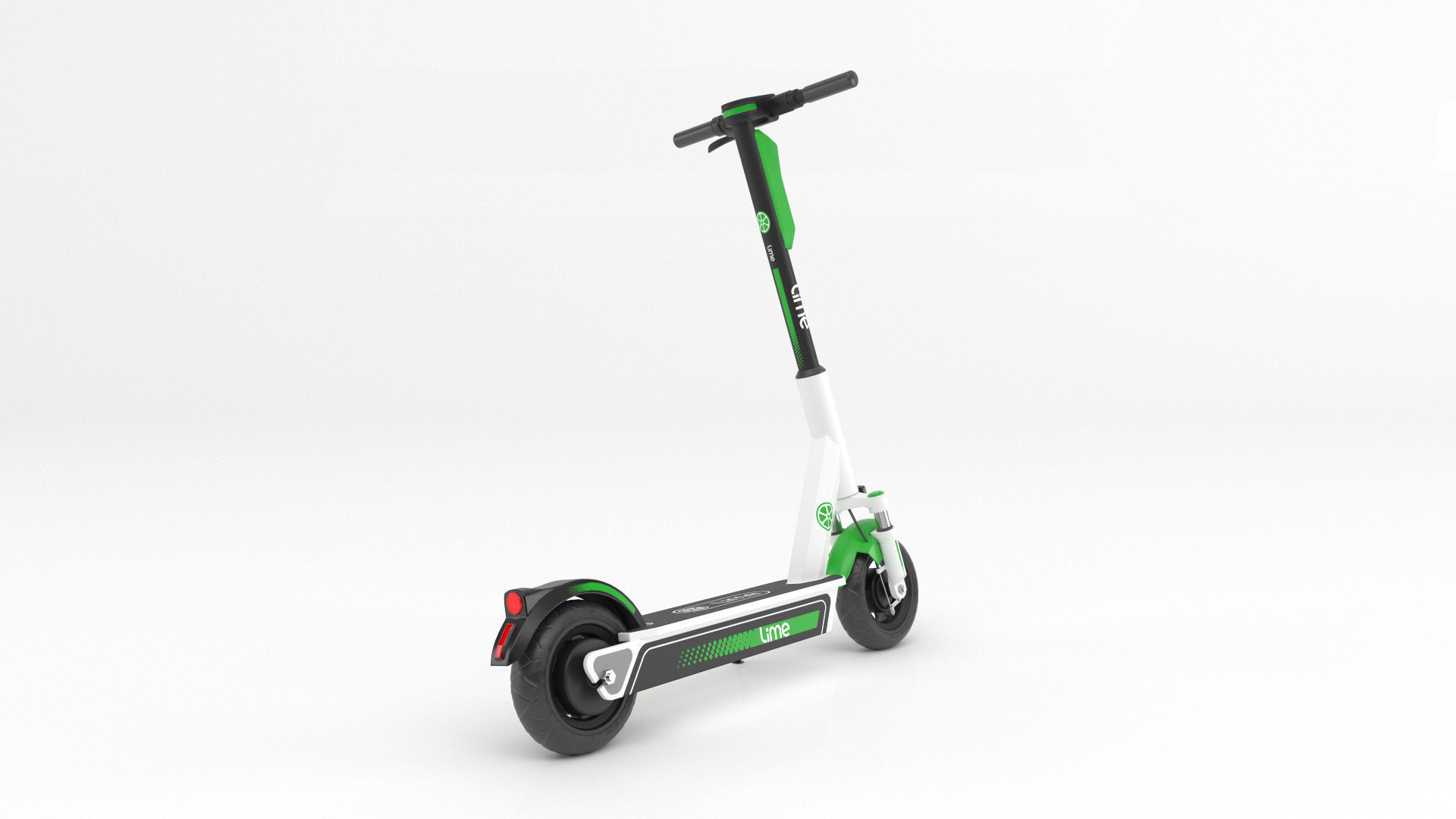 Lime Scooter 3D Model 3D model_4