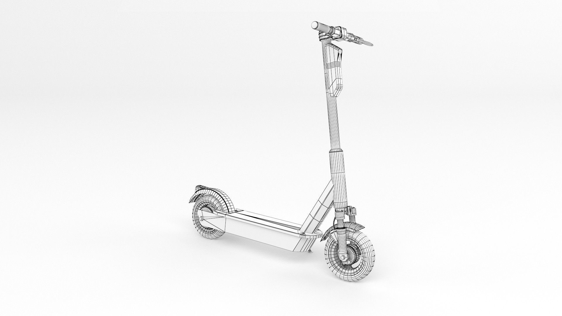 Lime Scooter 3D Model 3D model_8
