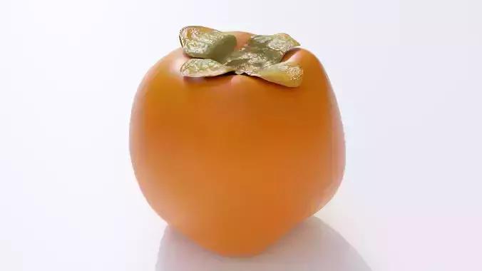 Caqui persimmon Low-poly 3D model