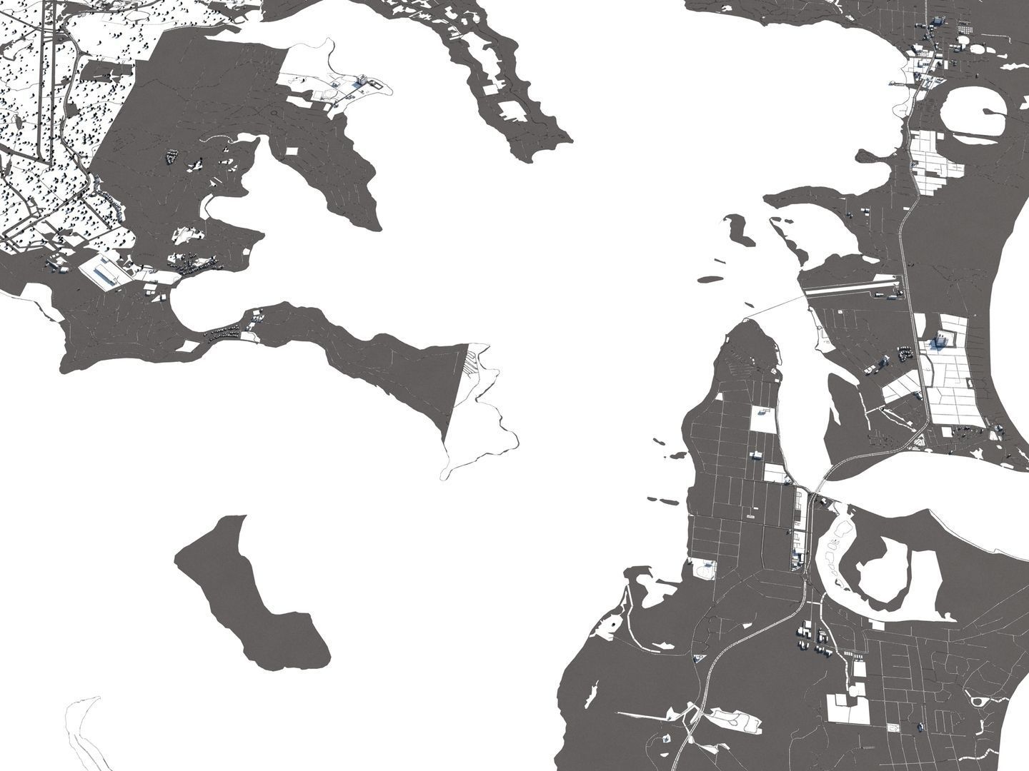 Newcastle Australia 50x50km 3D City Map 3D model_24