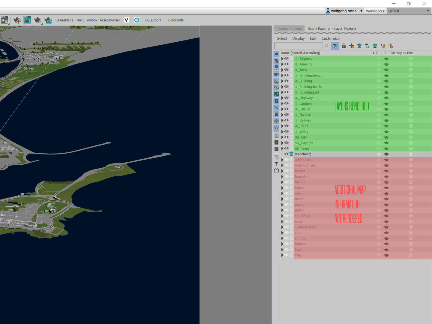 Newcastle Australia 50x50km 3D City Map 3D model_12