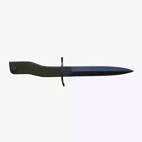 German  WWI Combination Trench Dagger-Bayonet Low-poly 3D model