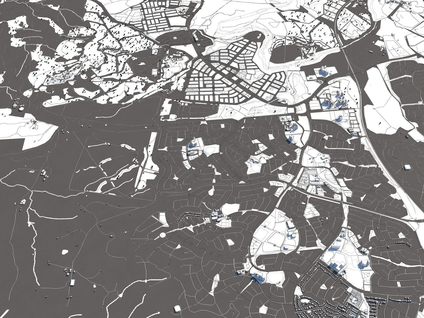 Canberra Australia 50x50km 3D City Map 3D model_24