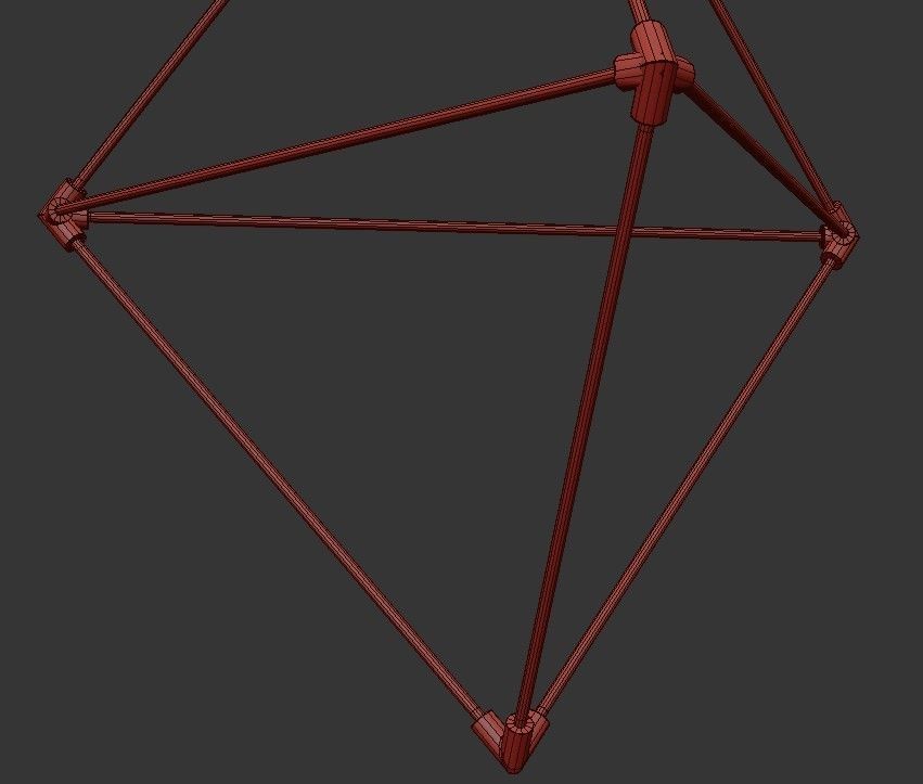 Candora geometric pendant light 3D model_2