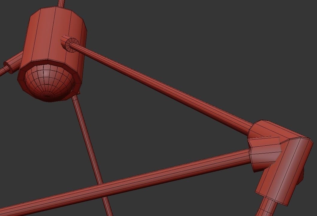 Candora geometric pendant light 3D model_3