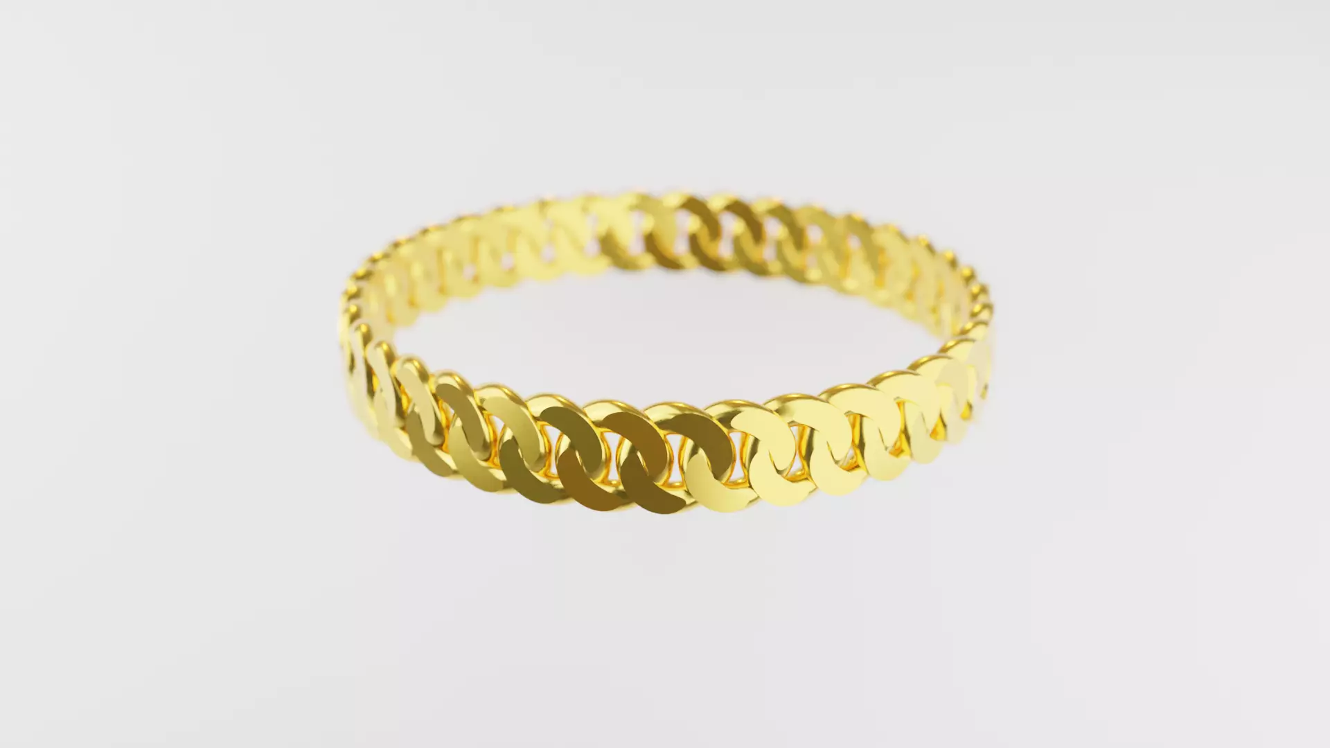 Cuban Chain Low-poly 3D model