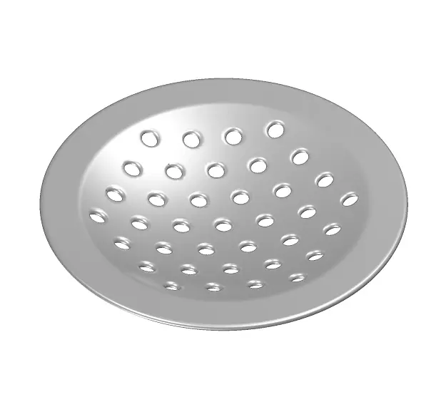 Steel Bathroom Strainer 3D model_0