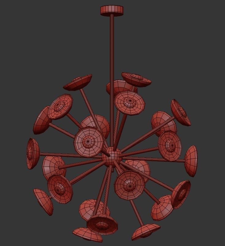 Dot Pendant 3D model_1
