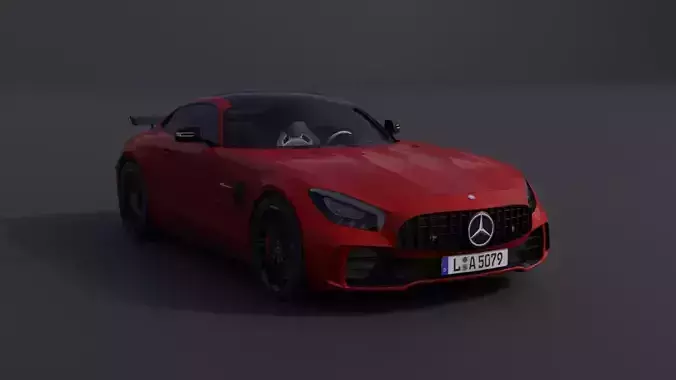 Mercedes-Benz AMG GTR Low-poly 3D model