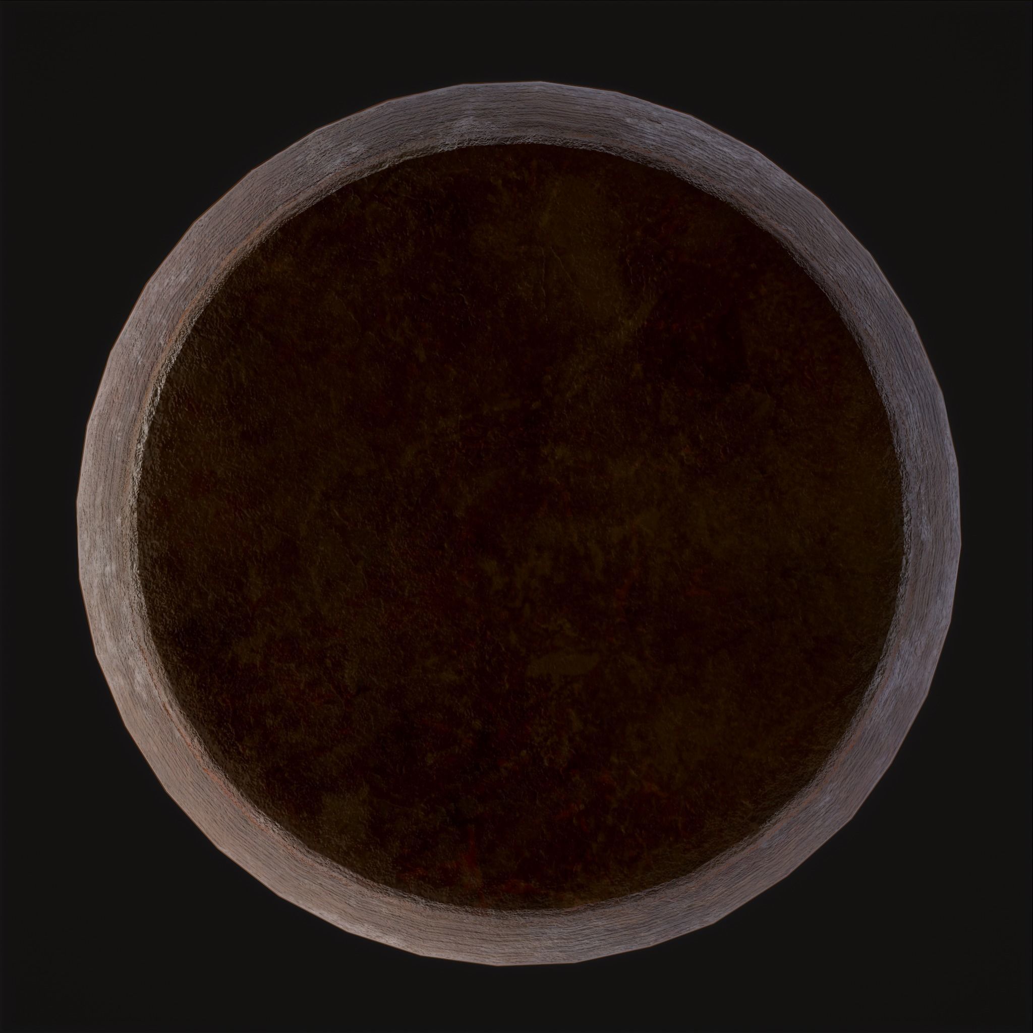 Decorated Medieval Earthenware Pitcher Low-poly 3D model_19