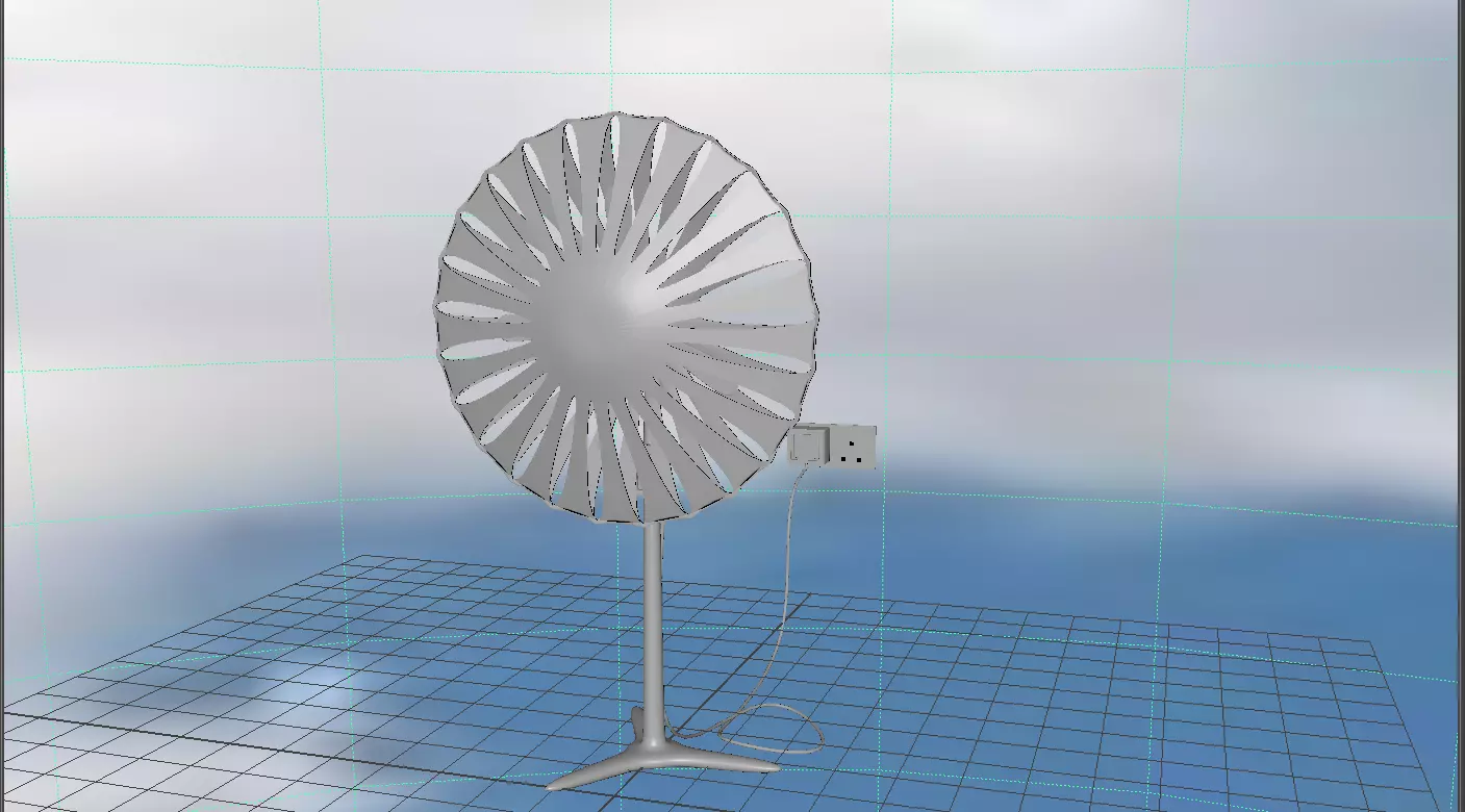 Standing Fan 3D model_0