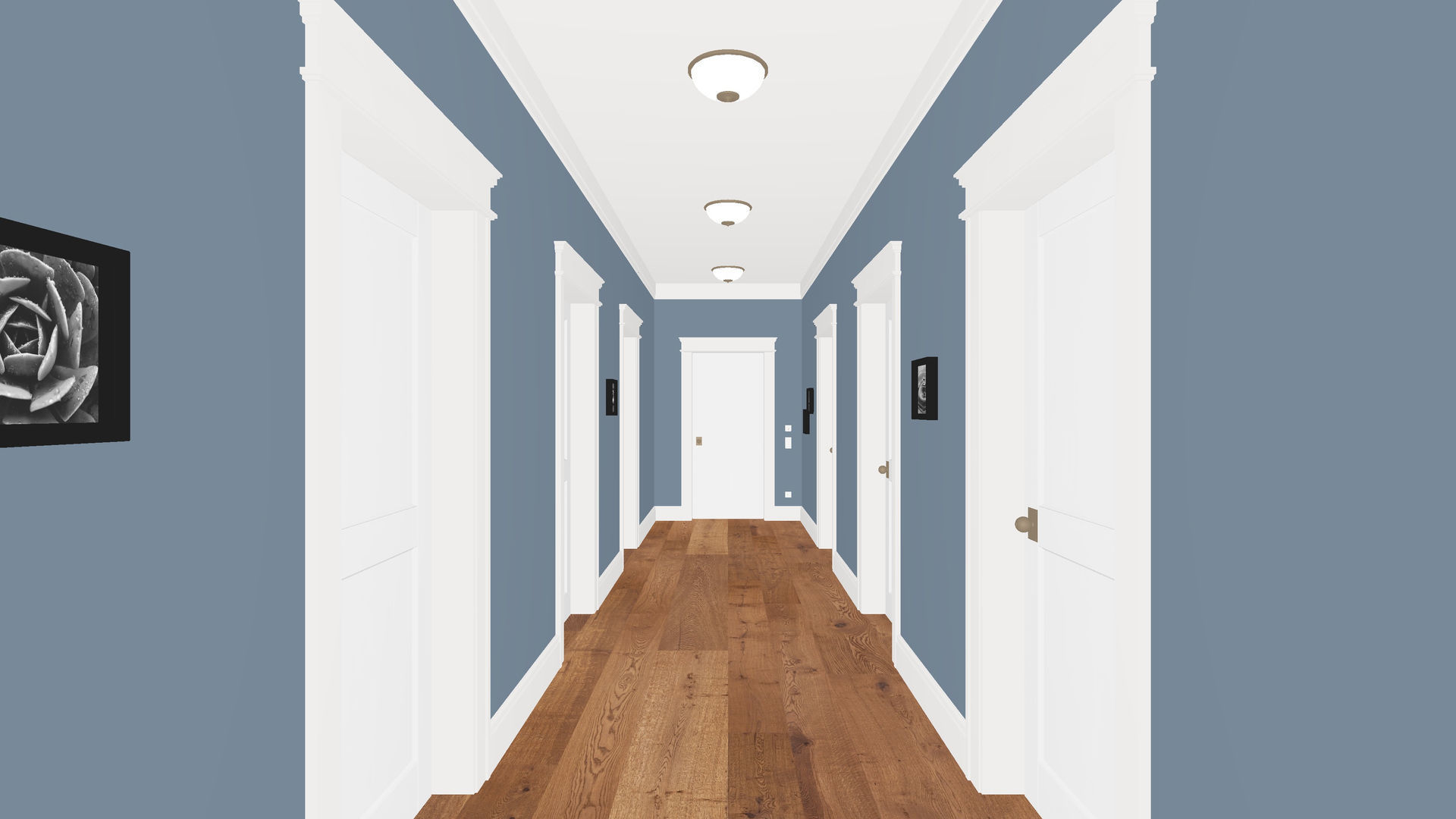 Apartment Hallway UE4 3D model_2