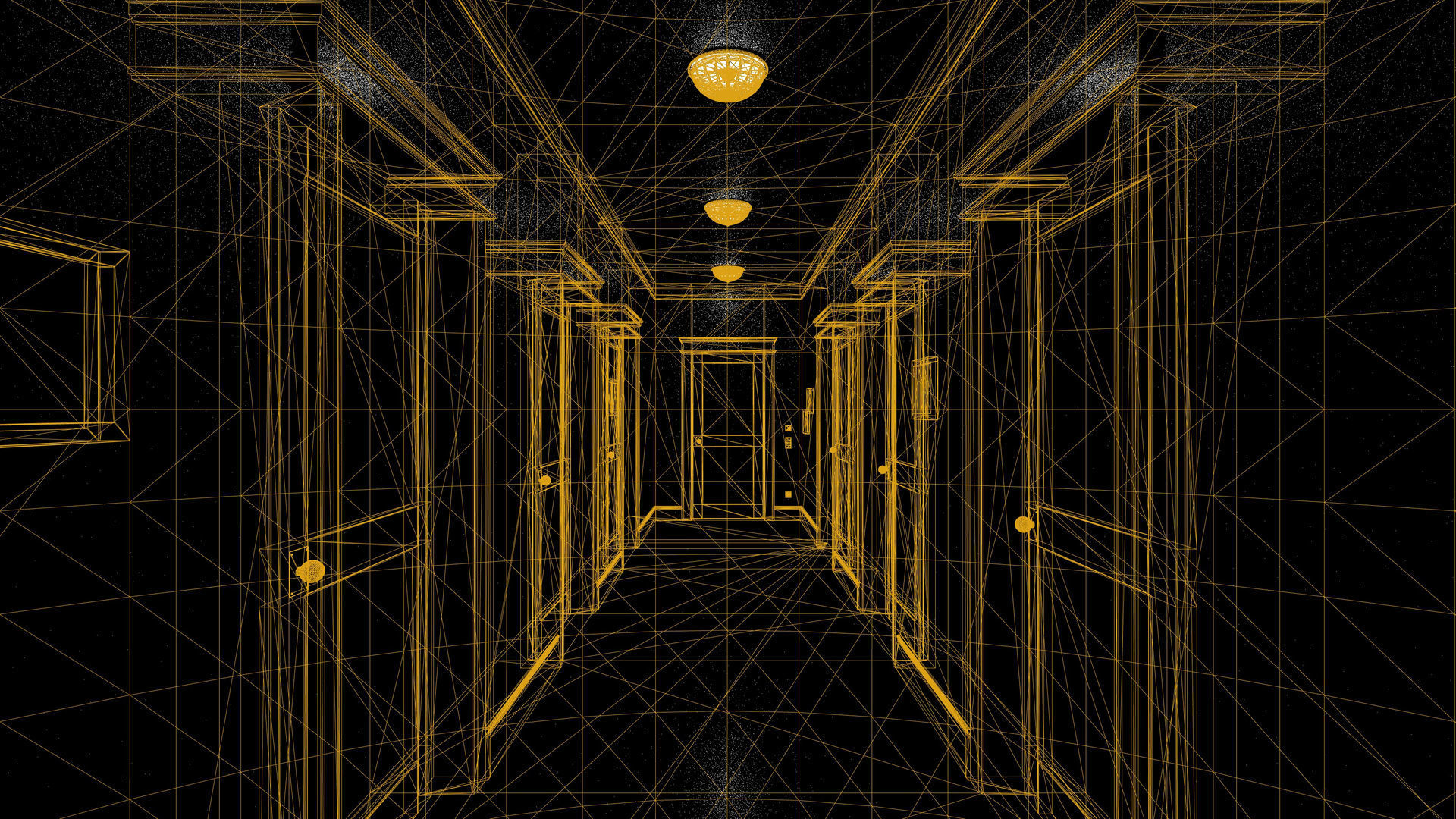 Apartment Hallway UE4 3D model_1