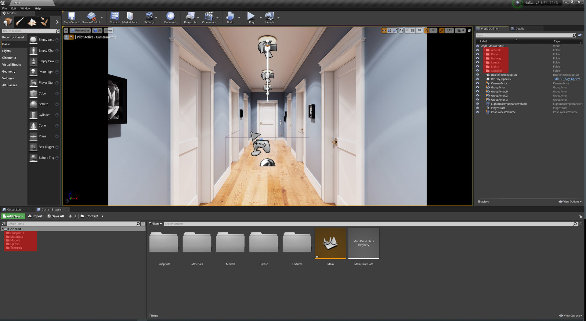 Apartment Hallway UE4 3D model_20