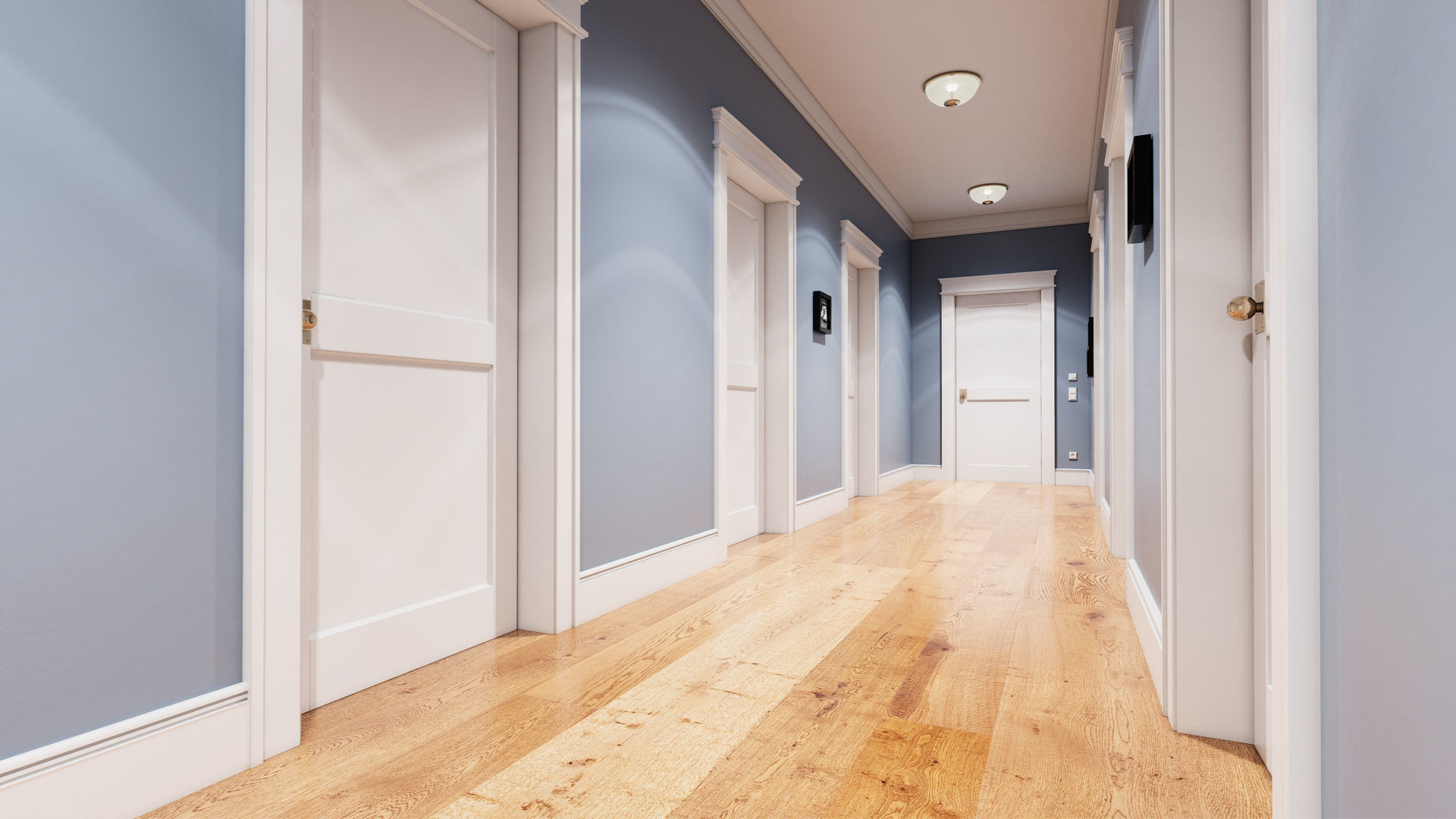 Apartment Hallway UE4 3D model_15