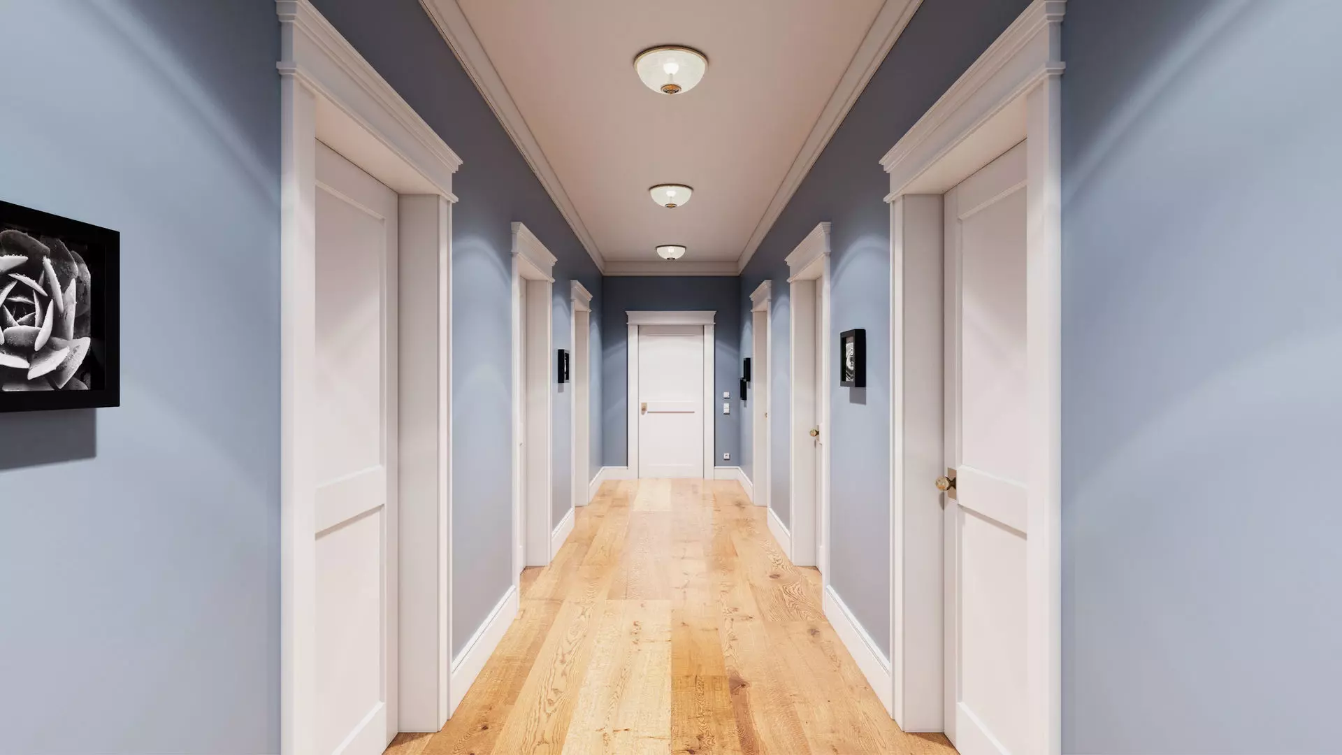 Apartment Hallway UE4 3D model_0