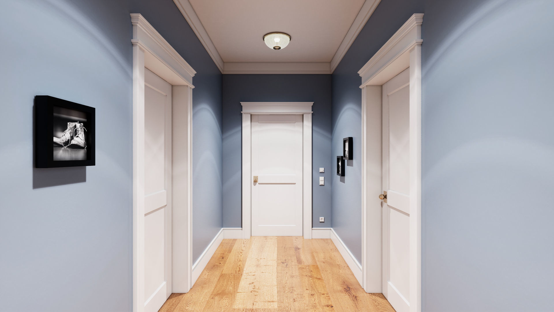 Apartment Hallway UE4 3D model_4