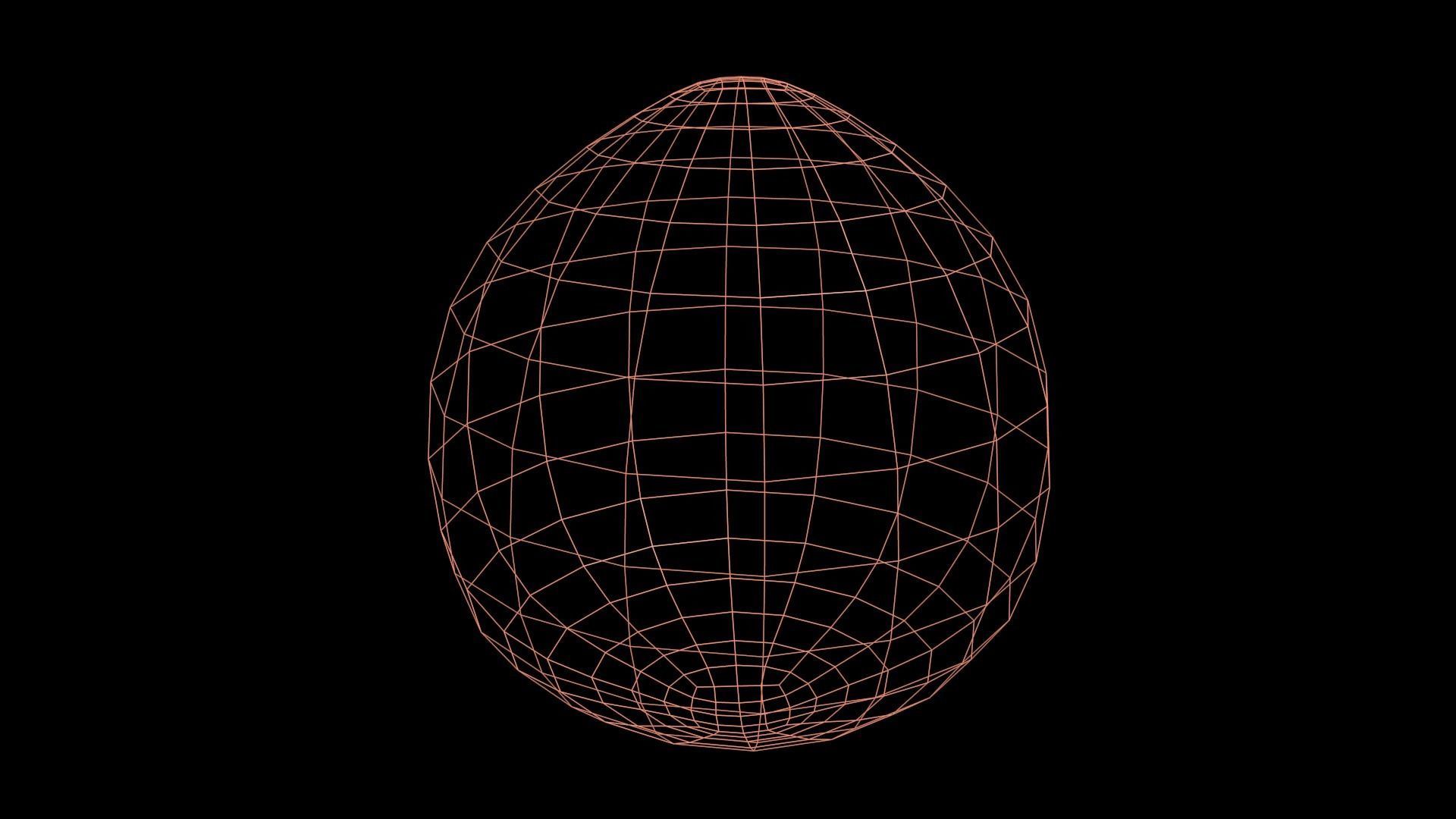 Coconut Low-poly 3D model_8