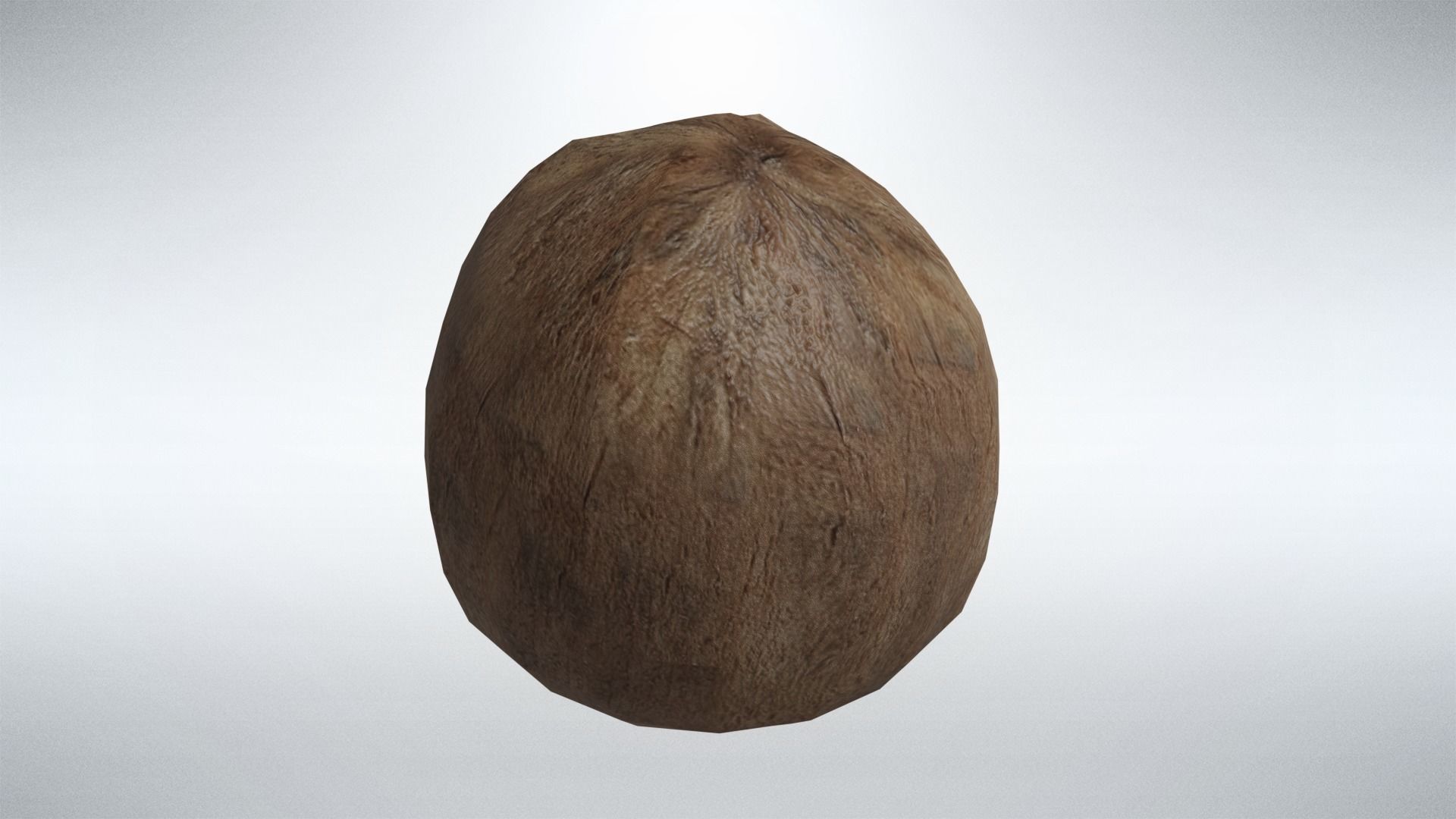 Coconut Low-poly 3D model_1