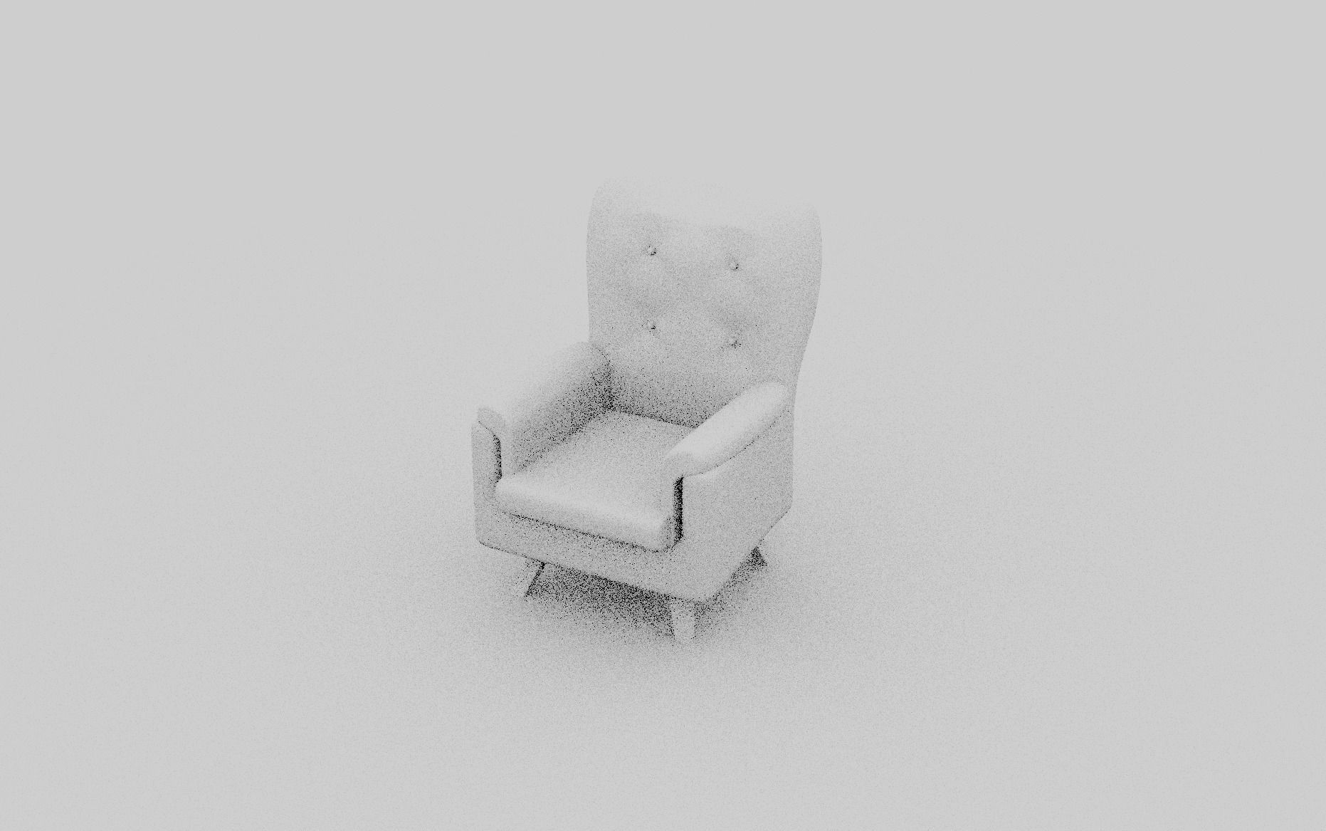 Low poly sofa chair Free low-poly 3D model_5