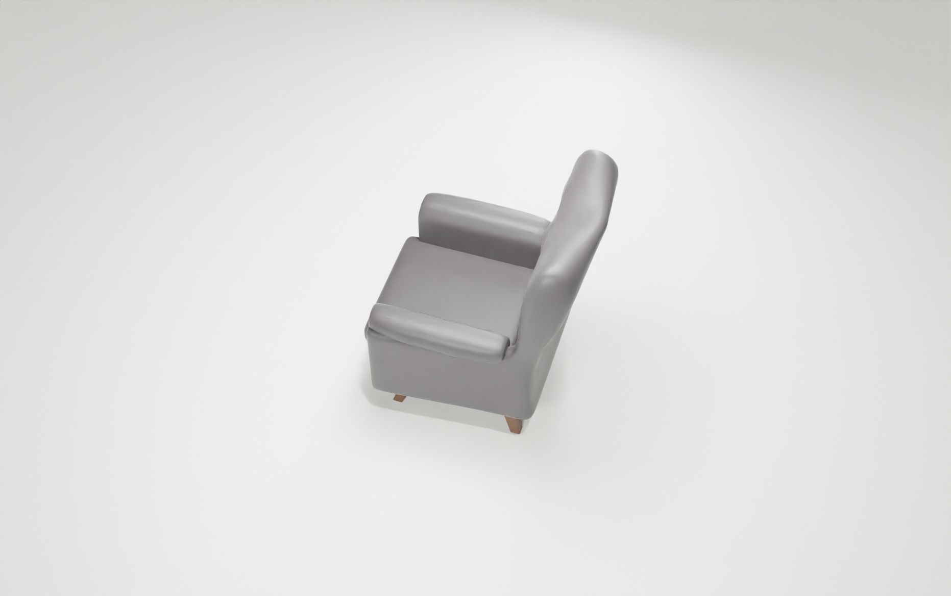 Low poly sofa chair Free low-poly 3D model_2