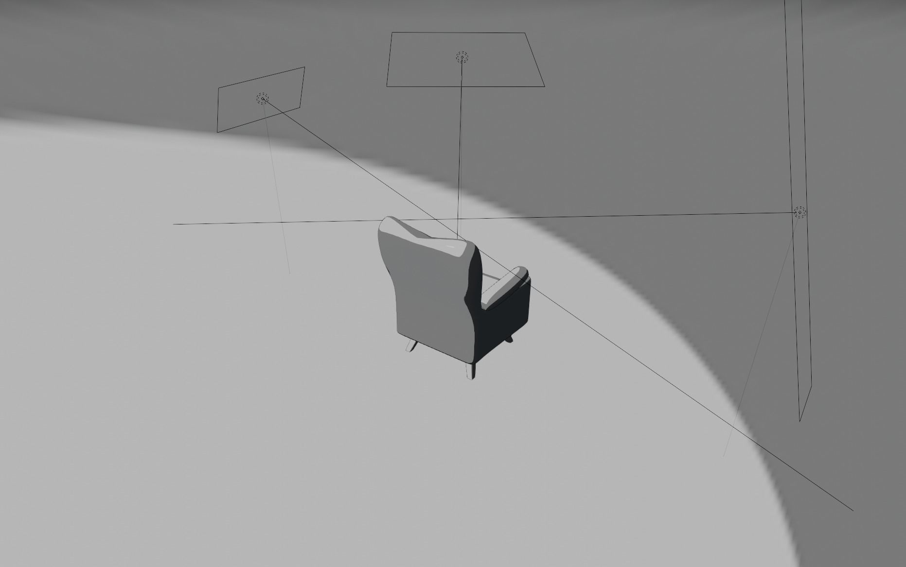 Low poly sofa chair Free low-poly 3D model_10