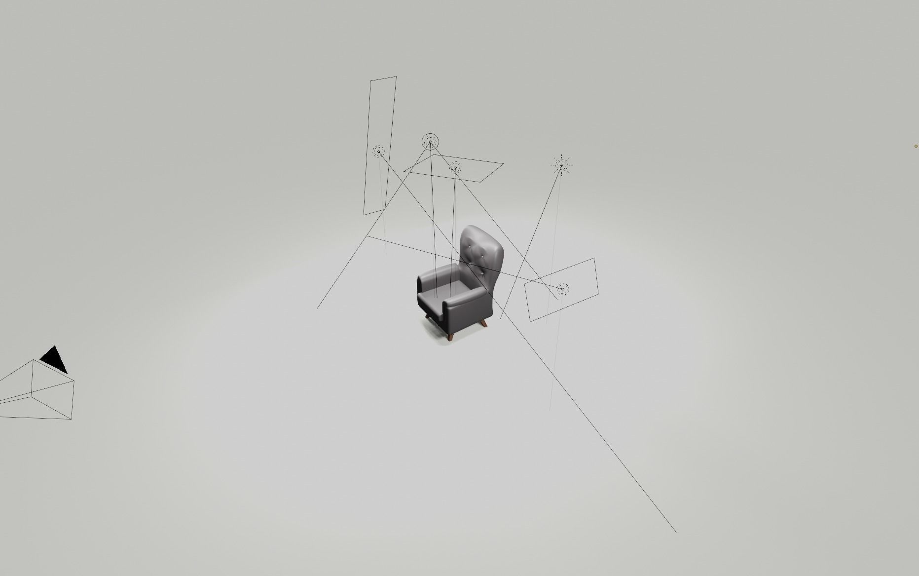 Low poly sofa chair Free low-poly 3D model_15