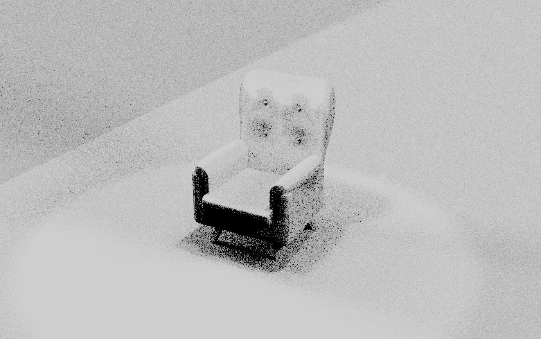 Low poly sofa chair Free low-poly 3D model_6