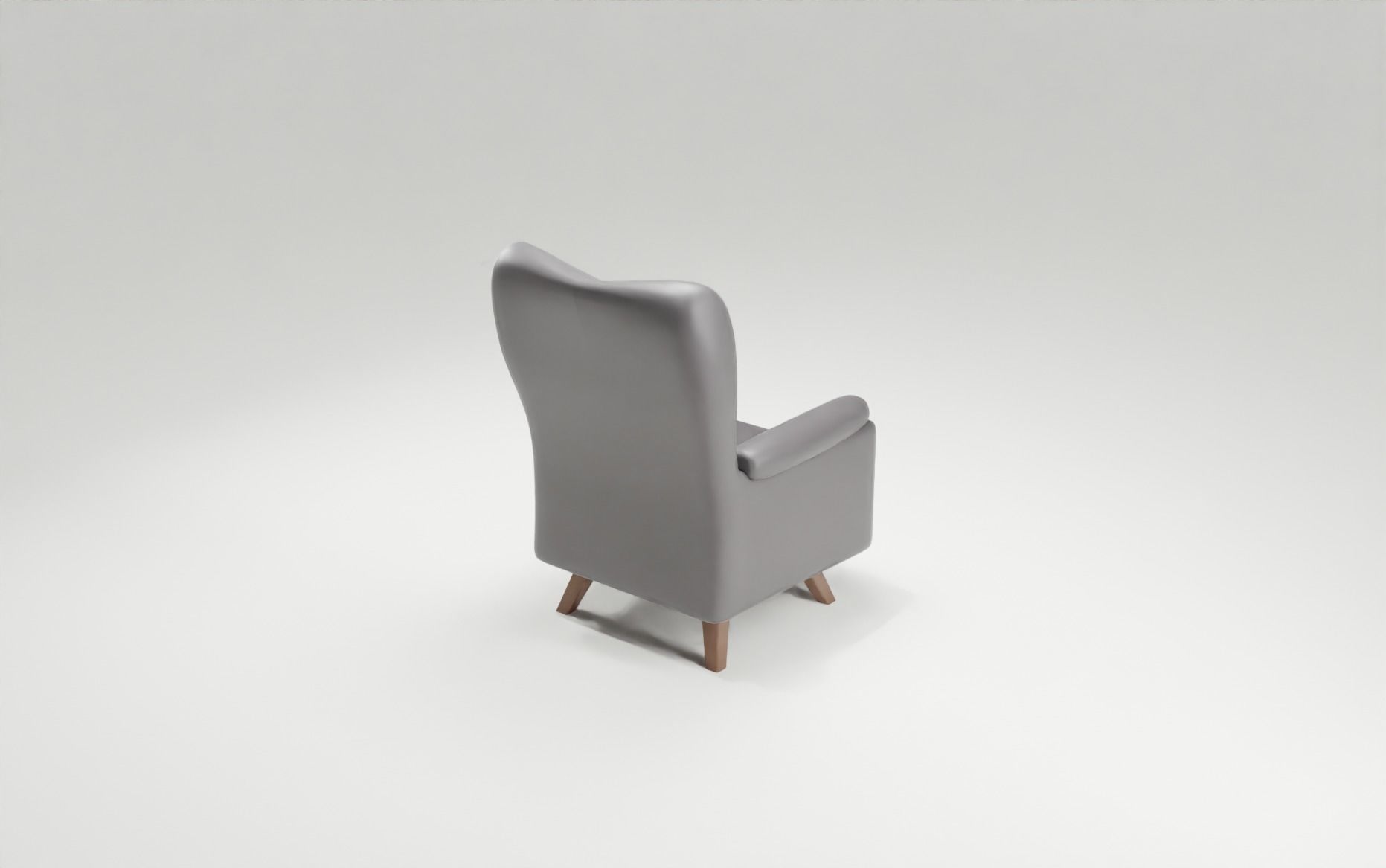 Low poly sofa chair Free low-poly 3D model_1