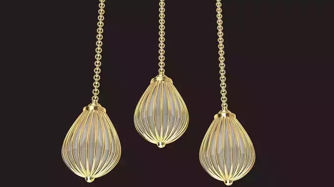 pear drop jali earrings stl verified