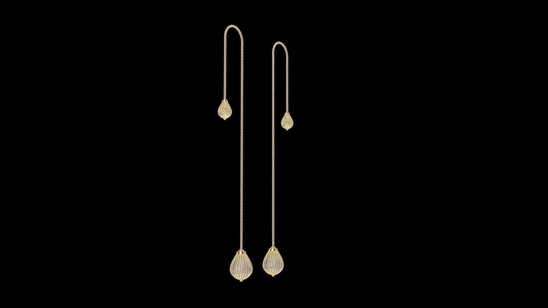 pear drop jali earrings stl verified 3D print model_10