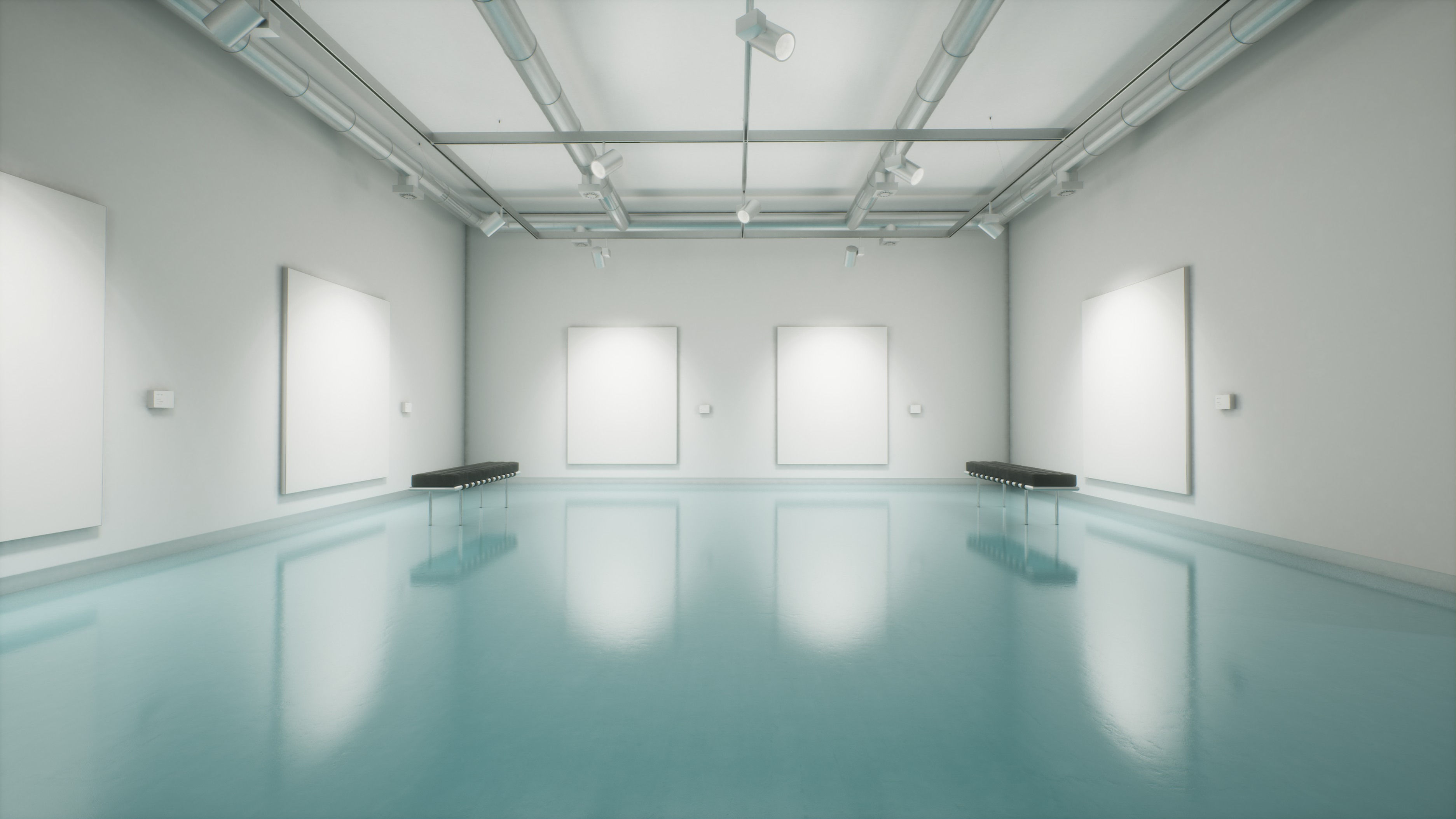 Art Gallery 009 UE4 3D model_5