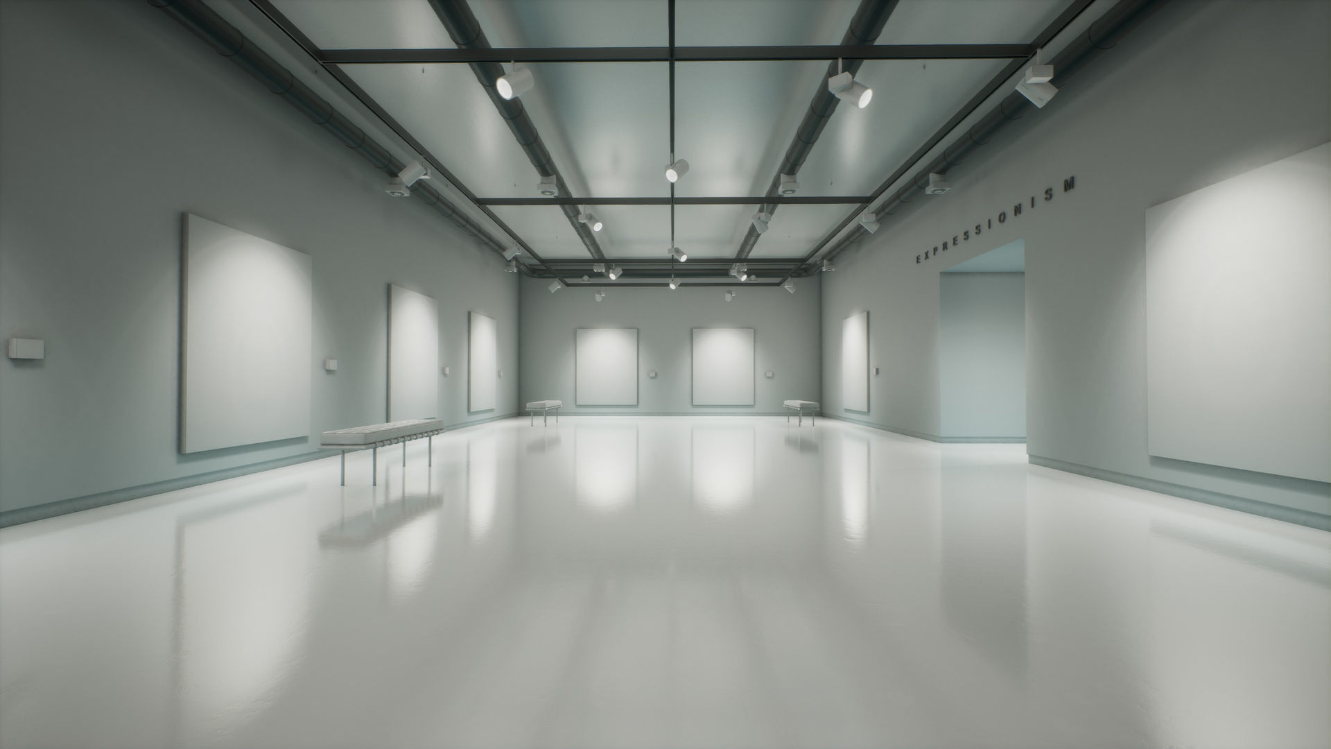 Art Gallery 009 UE4 3D model_3