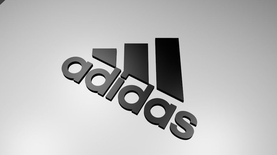 Adidas logo 3D print model_1
