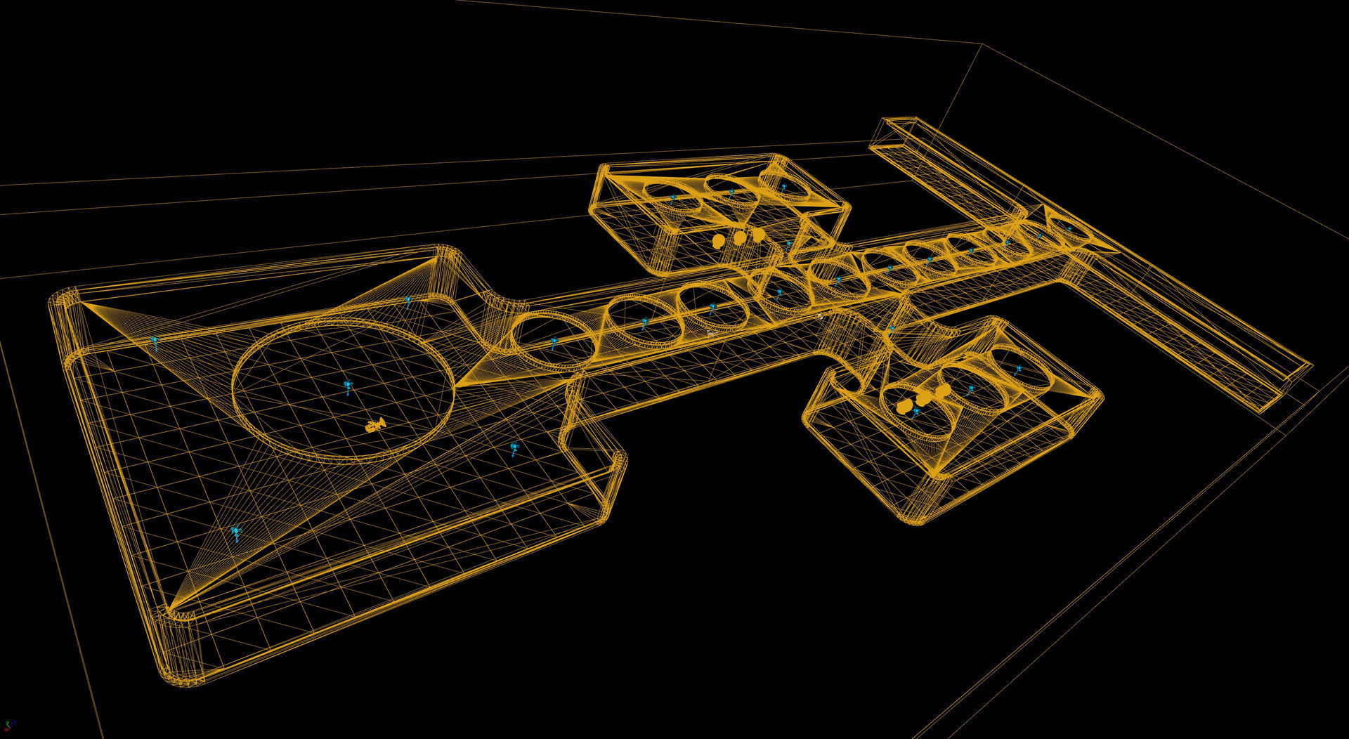 Futuristic Hallway UE4 3D model_21