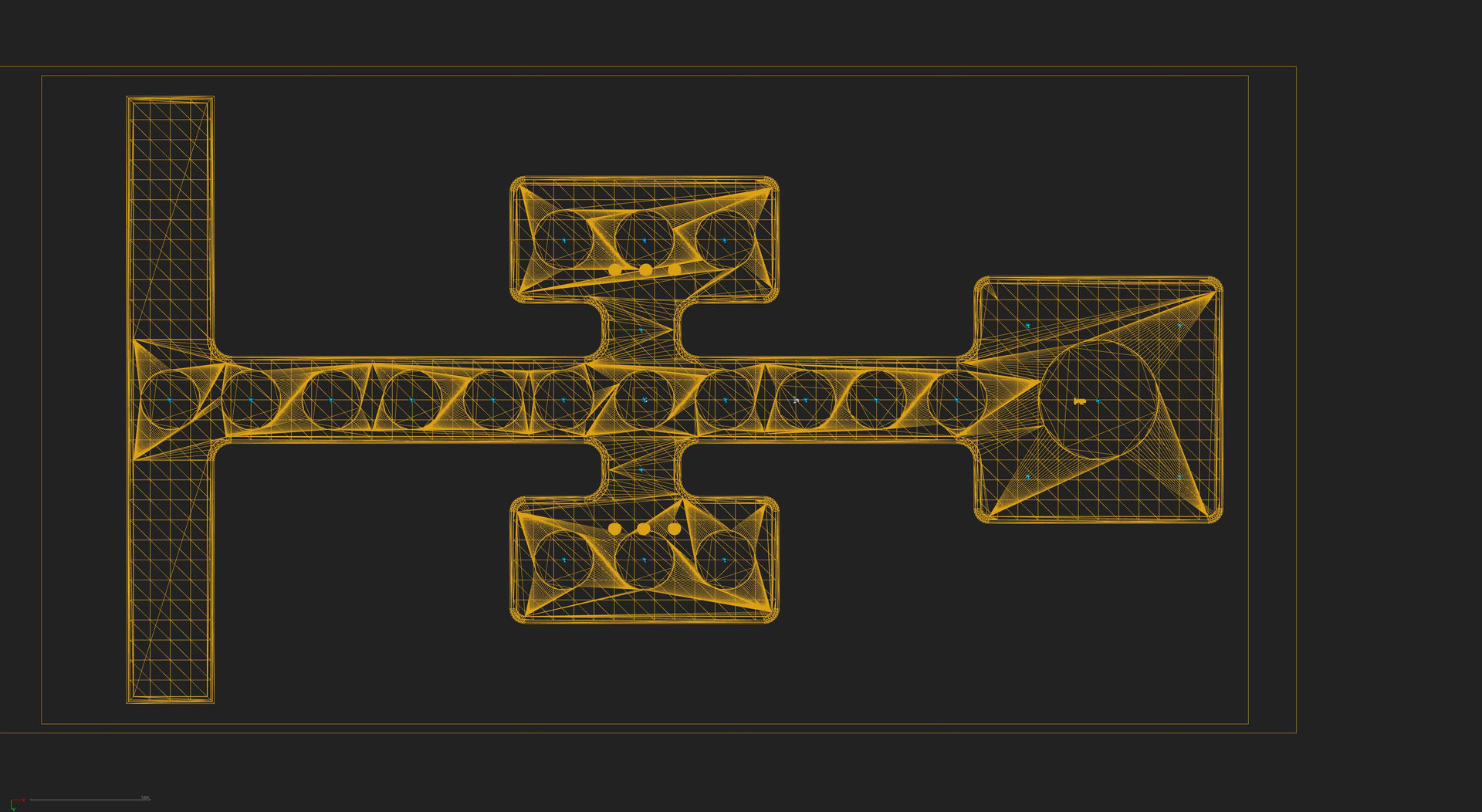 Futuristic Hallway UE4 3D model_17