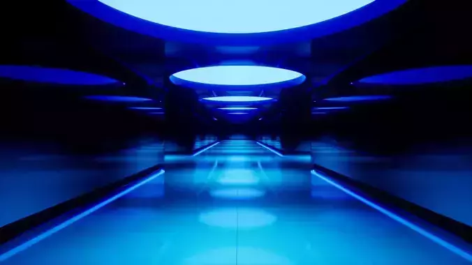 Futuristic Hallway UE4