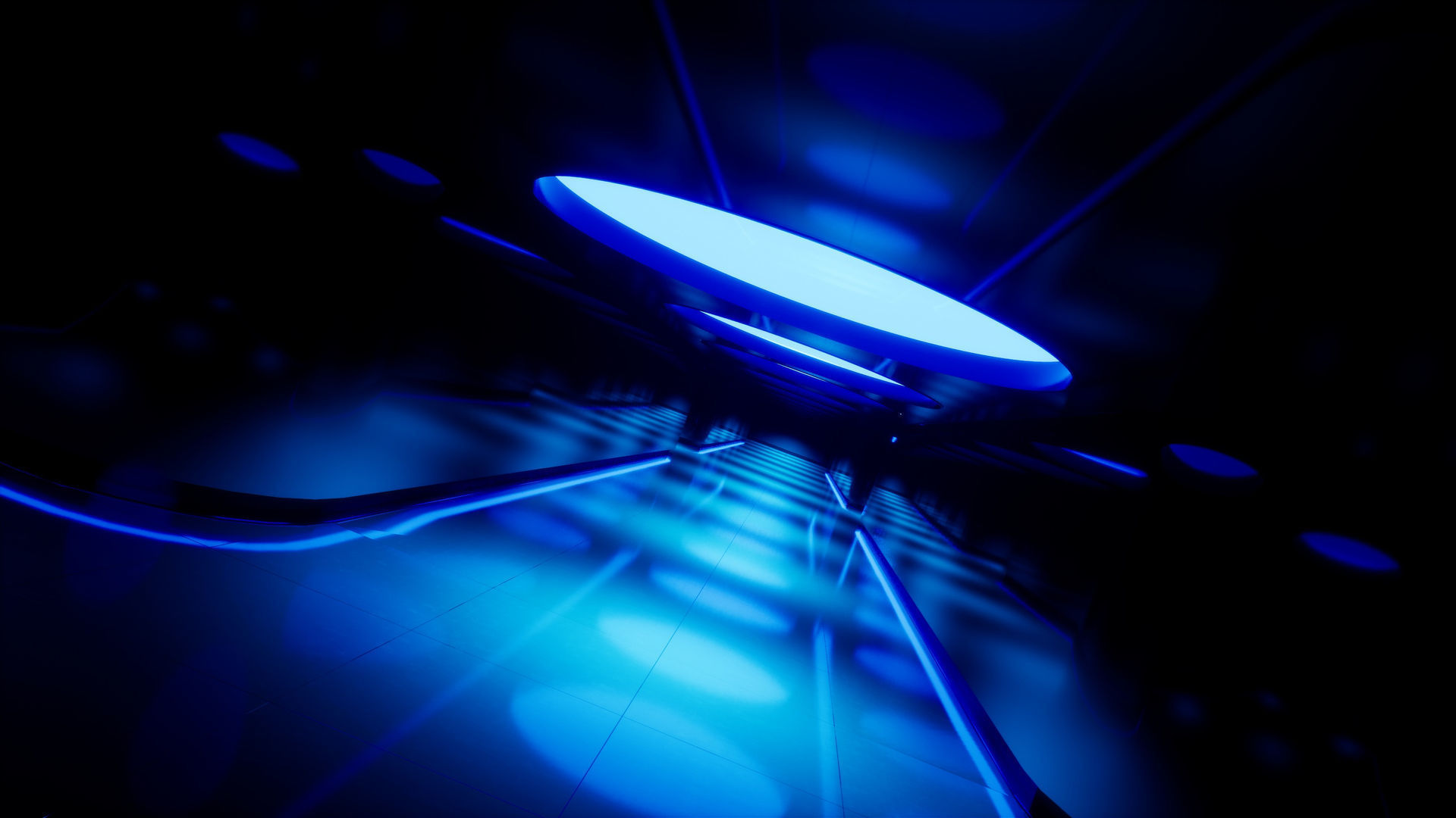 Futuristic Hallway UE4 3D model_14