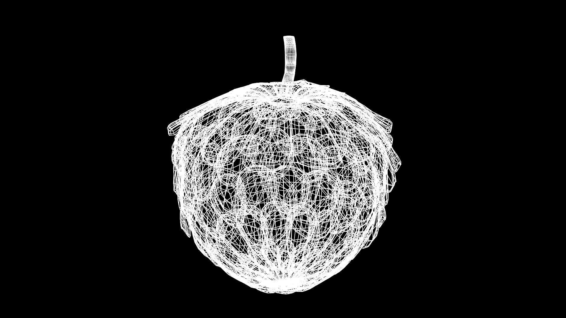 Custard Apple  - Cherimoya Low-poly 3D model_8