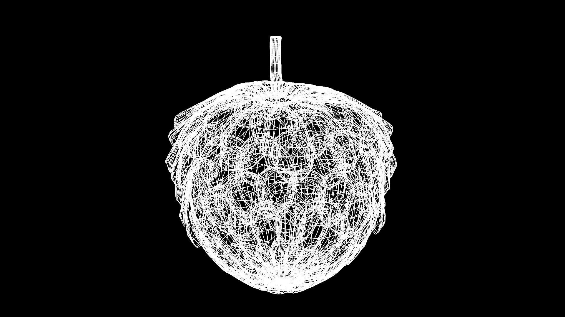 Custard Apple  - Cherimoya Low-poly 3D model_6