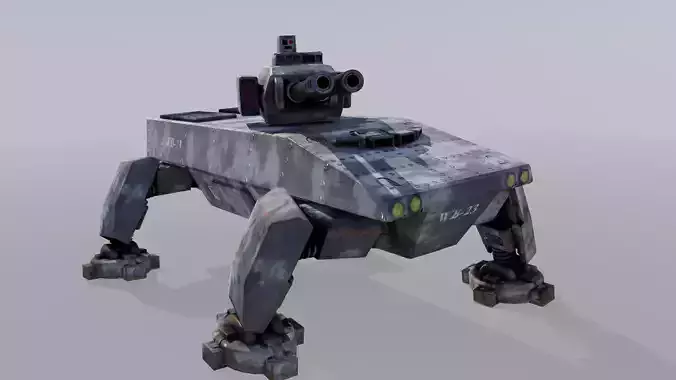 SCI-FI AIFV MECHA Low-poly 3D model