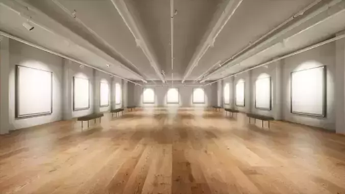 Art Gallery 005 UE4 3D model