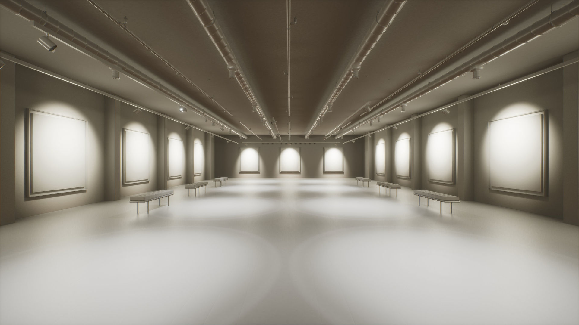 Art Gallery 005 UE4 3D model_3