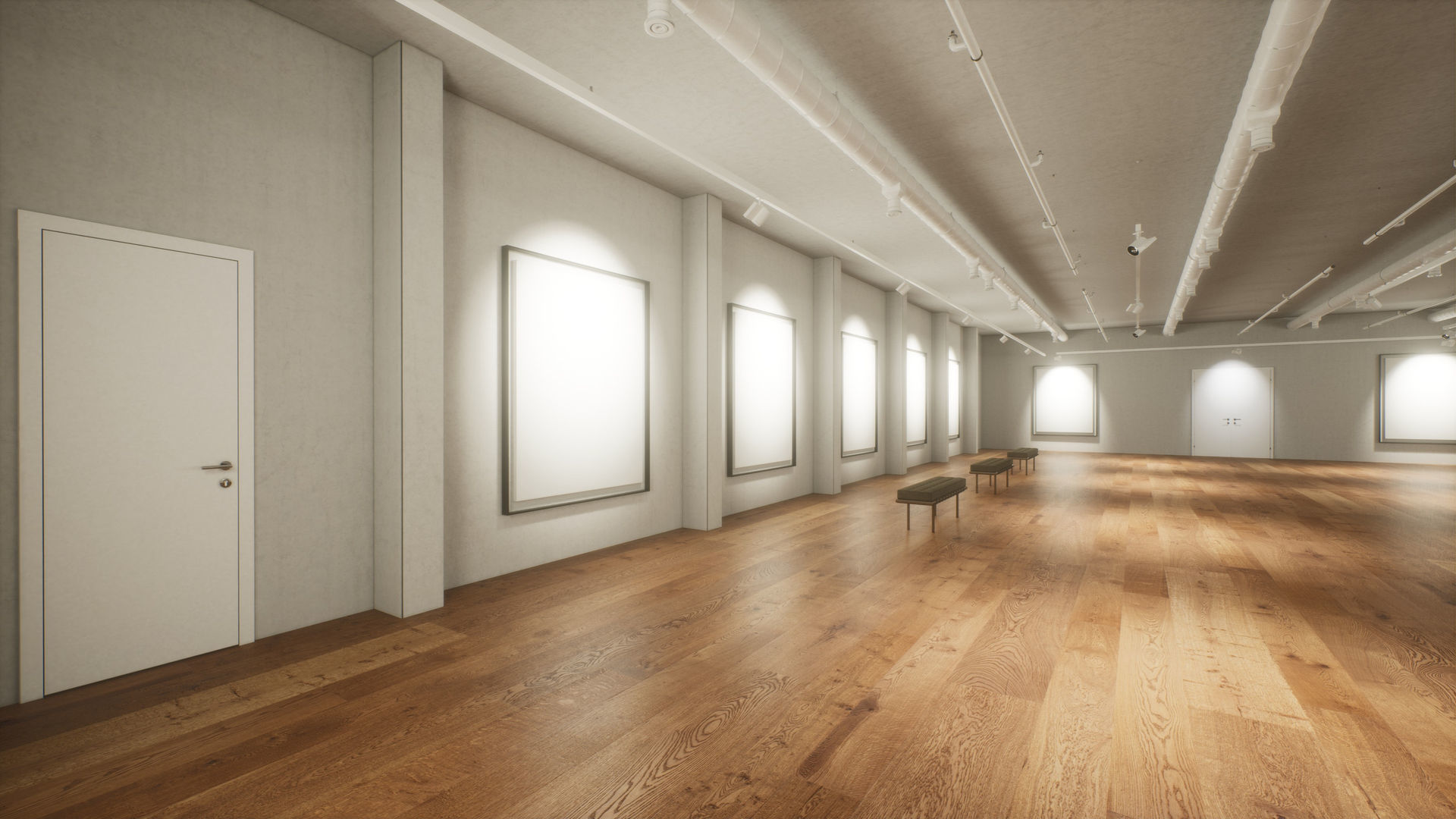 Art Gallery 005 UE4 3D model_12